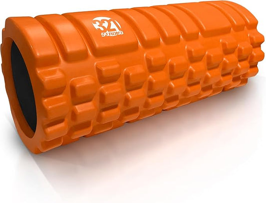 321 STRONG Foam Roller - Medium Density Deep Tissue Massager for Muscle Massage and Myofascial Trigger Point Release, with 4K eBook