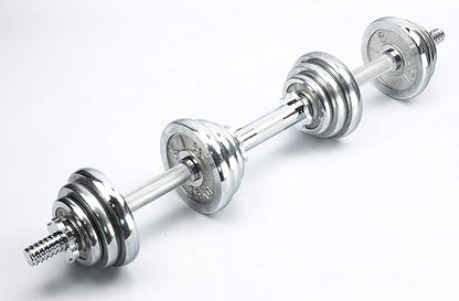 Threaded Dumbbell 12.6/14.2/15.7/18.1/19.7inch(30/35/40/46/50cm) Handles/Adjustable Dumbbell Bar Handles - Fit 1 inch Standard Weight Plate - Weightlifting Accessories - Sold in Pair