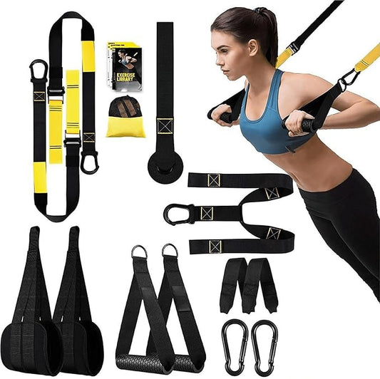 Home Resistance Training Kit,Resistance Trainer Exercise Straps with Handles,Door Anchor & Wall Mount,Flexibility Exercises, Indoor and Outdoor Workouts,Home Gym Equipment