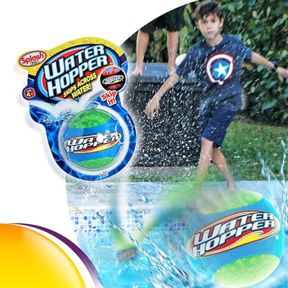 JA-RU Pro Hopper Skip Water Bouncing Ball Professional Fidget Skip Ball Pool Bounce Balls Toys. Skipping Beach Ball. Outdoor Game Party Favor Pool Toy Style B 880-1