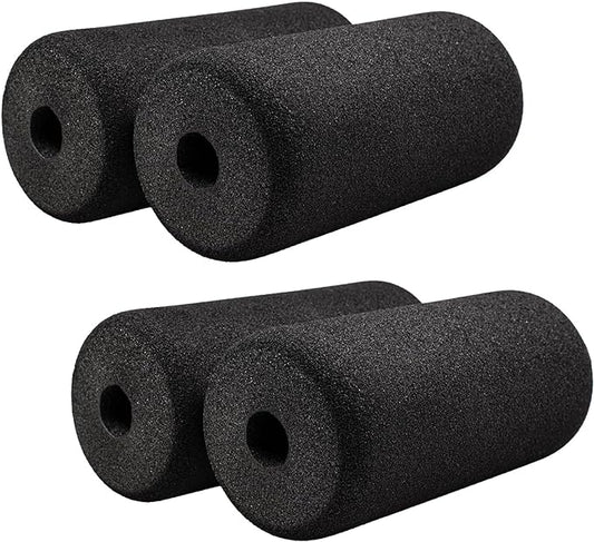 Foot Foam Pads Rollers Replacement Set for Home, Weight Bench Foam Pad Replacement for Inversion Table Leg Tube, Foot Foam Roller Pads for Sit Ups,Leg Curl Attachment/Extension and Roman Chair