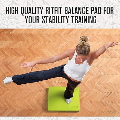 RitFit Balance Foam Pad - 2 inch TPE Non-Slip Mat for Fitness & Balance Exercises,Yoga, Physical Therapy, Knee Cushion with Multi Colors