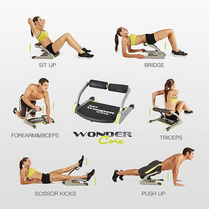 WONDER CORE SMART, Ab Workout Equipment, Ab Crunch Machine for Stomach Workout, Ab Core Trainer Abdominal Machine, Sit Up Machine & Exercise Equipment, Fitness Equipment for Home Gym