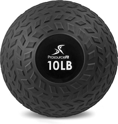 ProsourceFit Slam Medicine Balls 5, 10, 15, 20, 25, 30, 50lbs Smooth and Tread Textured Grip Dead Weight Balls for Strength and Conditioning Exercises, Cardio and Core Workouts