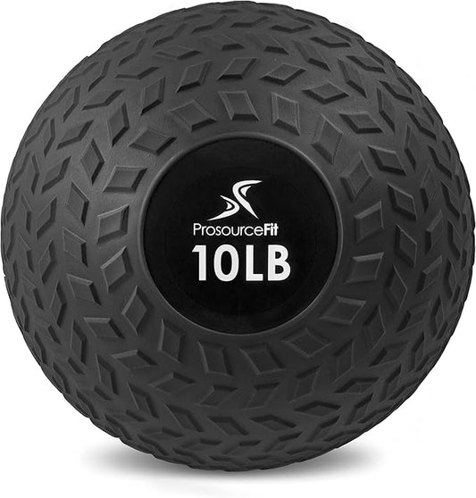 ProsourceFit Slam Medicine Balls 5, 10, 15, 20, 25, 30, 50lbs Smooth and Tread Textured Grip Dead Weight Balls for Strength and Conditioning Exercises, Cardio and Core Workouts