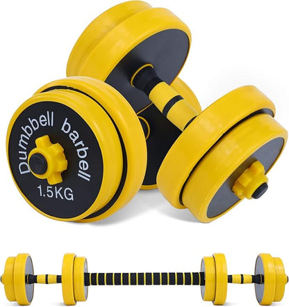 Nice C Weights, Dumbbell Set, Kettlebells, Adjustable Dumbbells, Barbell Weight Set, 20-40-50-70LB 3-in-1 set, Non-Slip, All-purpose