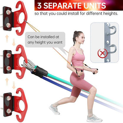 Resistance Band Wall Anchor Resistance Band Anchor Resistance Band Hooks Resistance Band Wall Mount Workout Room Workout Room Accessories Exercise Room Wall Workout Equipment