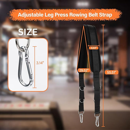 Adjustable Leg Press Rowing Belt Strap Compatible with most Bowflex Gyms Gym Accessories, Leg Press Attachment Also Fit for Ultimate 2 Blaze Elite Sport, Blaze, Sport Gym