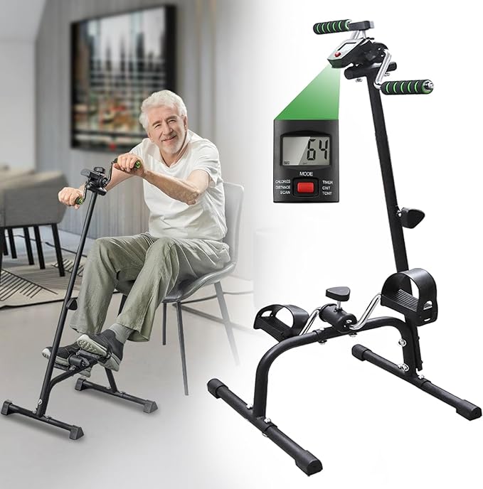 Pedal Exerciser for Seniors elderly exercise equipment Hand Arm Leg and Knee Peddler Bike for senior