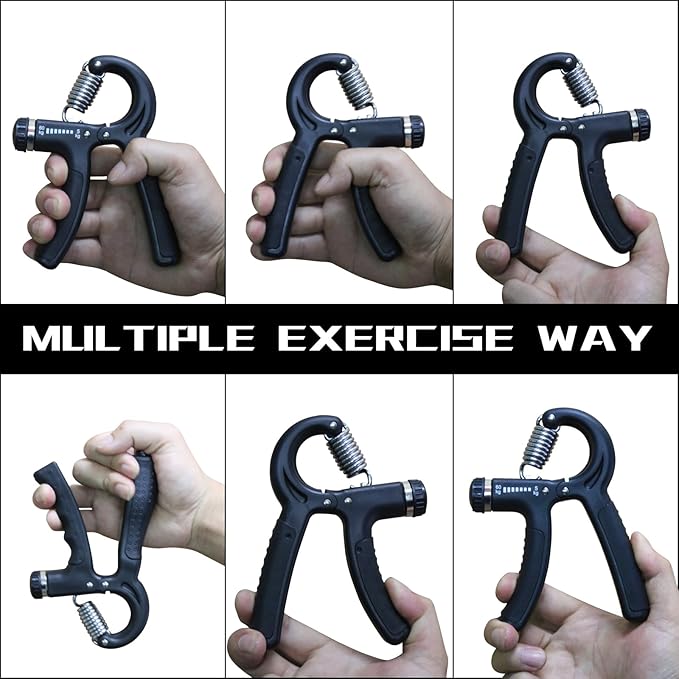 Grip Strength Trainer Adjustable Resistance 22-132 Lbs Hand Grip Strengthener Forearm Exerciser with Counter