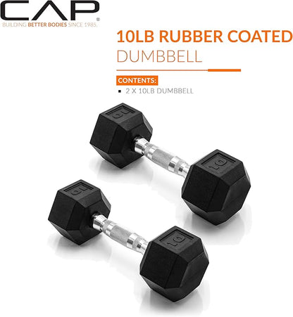 CAP Barbell Coated Dumbbell Weight Pairs | Multiple Options