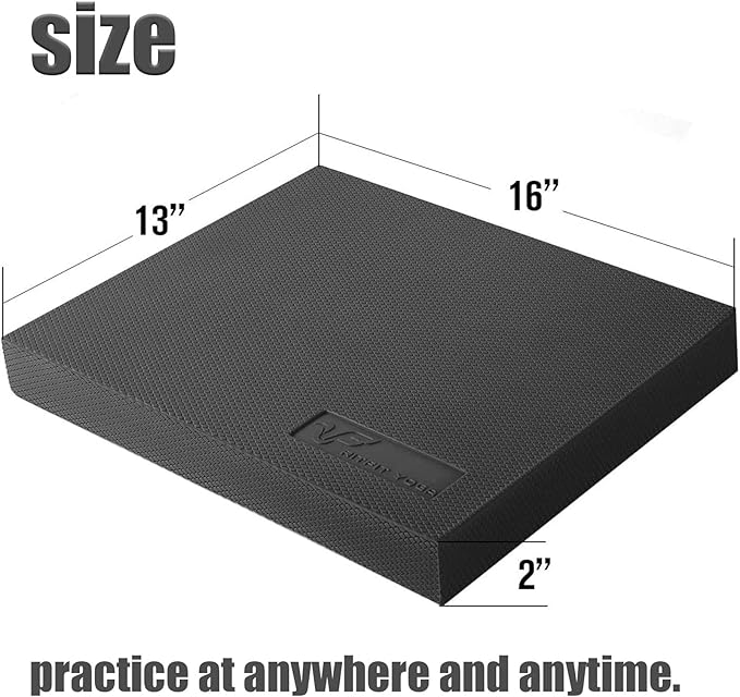 RitFit Balance Foam Pad - 2 inch TPE Non-Slip Mat for Fitness & Balance Exercises,Yoga, Physical Therapy, Knee Cushion with Multi Colors