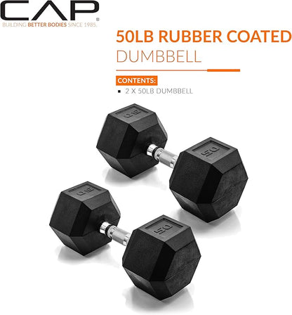 CAP Barbell Coated Dumbbell Weight Pairs | Multiple Options