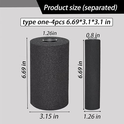 Foot Foam Pads Rollers Replacement Set for Home, Weight Bench Foam for Inversion Table Leg Tube,Sit Ups,Leg Curl Attachment/Extension