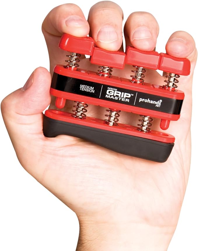 Gripmaster Hand Exerciser, Finger Exerciser (Hand Grip Strengthener), Spring-Loaded, Finger-Piston System, Isolate & Exercise Each Finger