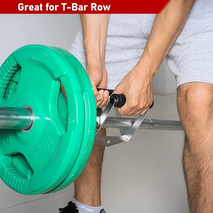 SYL Fitness T-Bar Row Platform Post Insert Landmine Attachment – Landmine Row Handle for Barbell – Home Gym Workout Equipment