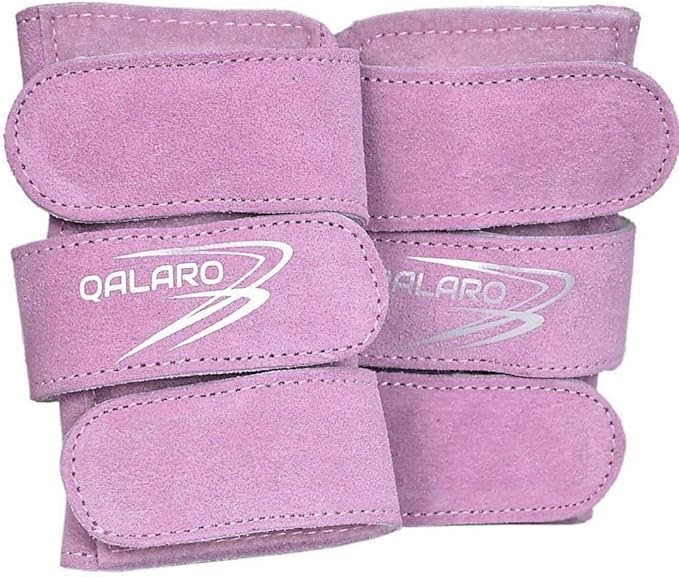 Suede Wrist Supports (Pair) with Bag | Gymnastics, Acrobatics, Cheer Adjustable Wrist Guards | Wrist Injury Prevention | Wrist Support Brace Hand Wraps