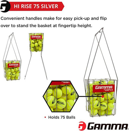 GAMMA Tennis Ball Hopper, Tennis Hopper for Easy Pick Up, Carrying, and Storage, Durable, Convenient, Heavy-Duty Construction in Multiple Sizes and Colors