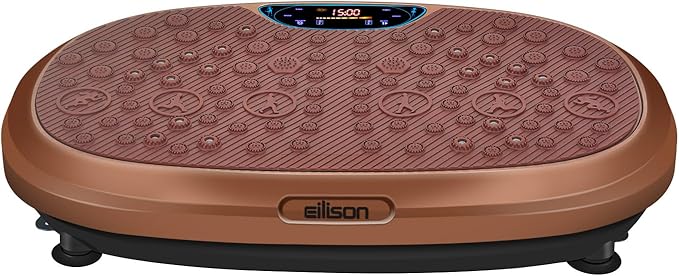 EILISON FitMax 3D XL Vibration Plate Exercise Machine - Whole Body Workout Vibration Platform w/Loop Bands - Lymphatic Drainage Machine for Weight Loss, Shaping, Wellness, Recovery