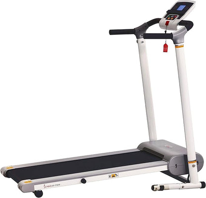 Sunny Health & Fitness Smart Foldable Exercise Running Walking Treadmill, Easy Assembly, LCD Performance Monitor, Device Holder, Optional SunnyFit® App Enhanced Connectivity