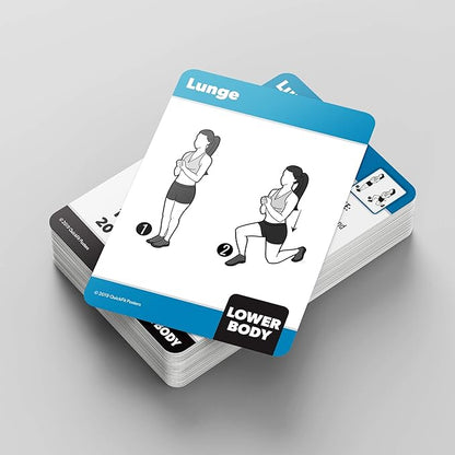 2 Pack - Bodyweight & Dumbbell Fitness Workout Cards - Over 100 Exercises