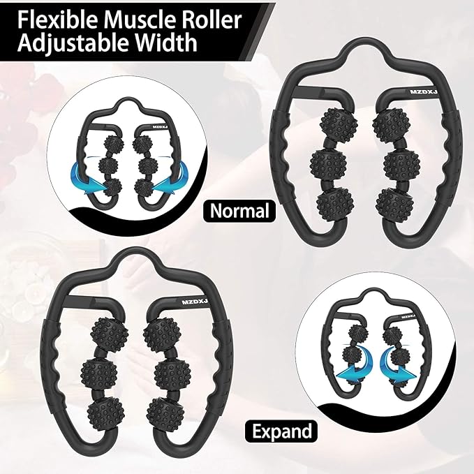 Muscle Roller, Trigger Point Muscle Roller for Calves, Leg, Arms, Tennis Elbow, Foam Roller Deep Massage Tool for Relieve Muscle Soreness, Stiffness