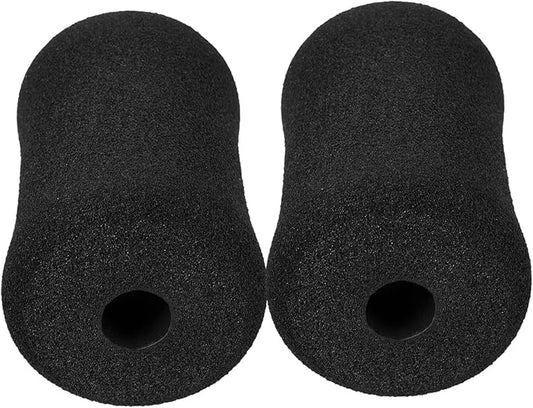 BESPORTBLE Exercise Roller 2pcs Sponge Cover Rolling Foam Roller Gym Exercise Equipment Roller Foam Foot Floor Mat Black Ab Training Accessory Gym Replacement Parts