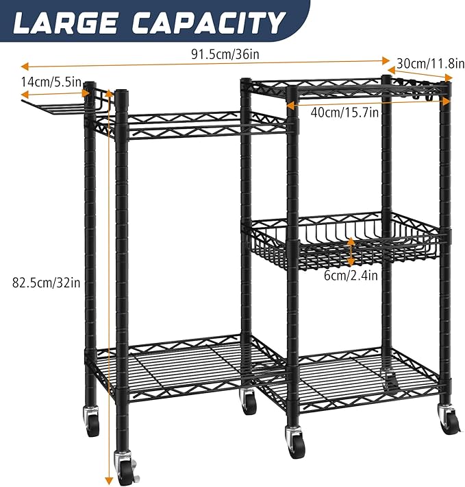 Yoga Mat Storage Rack, 350 LB Load Dumbbell Rack, Height Adjustable Home Gym Storage Weight Rack for Dumbbells Kettlebells Yoga Mat Yoga Ball