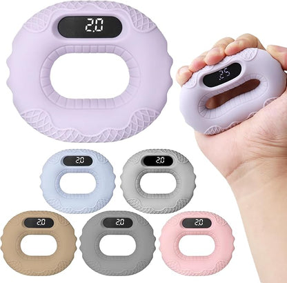 Smart Hand Grip Strength Trainer for Adults & Kids, Stress Ball Bluetooth Connection for Phone, Perfect for Fitness, Wrist Rehab Therapy & Hand Strengthening Counter