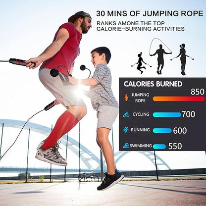 Jump Rope, Exercise Jumprope for Men Women and Kids Workout,Rapid Speed Jumping Rope for Cardio and Endurance Training,for Home Aerobic Exercise Equipment