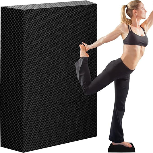 Small Balance Board, Exercise Balance Pad, Yoga Mat Thick, Non-Slip Foam Pad, Yoga Mats for Balance Exercise Stability Workout, Knee Pads Trainer for Physical Therapy Strength Training Ankle Exercises