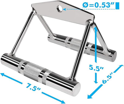 A2ZCARE Combo Tricep Press Down Cable Attachment - Cable Machine Accessories for Home Gym with Multi Option