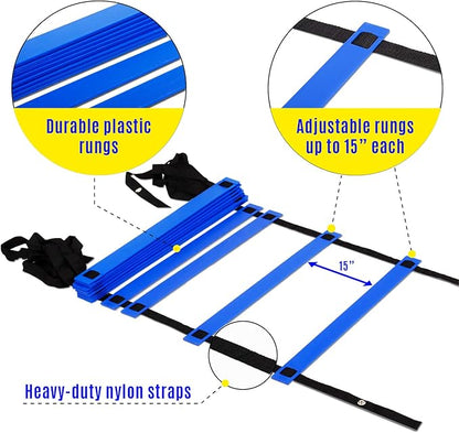 Yes4All 8, 12, 20 Rungs Agility Ladder -