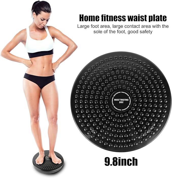 H H&J HUAJIAN Waist Whisper Disc,Body Twister Waist Twister Body Shaping Rotating Board for Women's Twisting Sports Equipment Aerobic Exercise Foot Massage