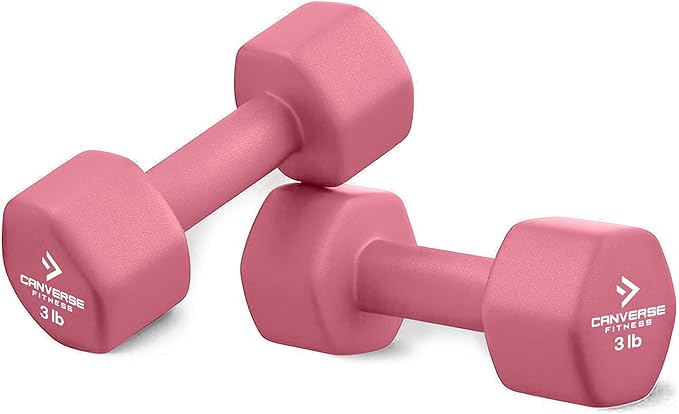 Neoprene Coated Dumbbell Sets of 2, Hand weight Dumbbells Anti-roll, Anti-Slip, Hexagon Shape for Strength Training Exercises Dumbbell Pairs for Men and Women, Ideal for Home Gym