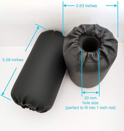 Foam Foot Pads Rollers Set of a Pair for Total Trainer and Other Home Gym Exercise Machines Equipments Replacements with 1 Inch Rod