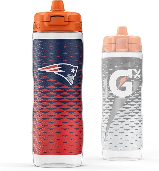 Gatorade Gx NFL Non-Slip Squeeze Bottles, 30 fl oz, Gx Hydration System