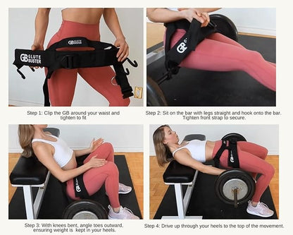 Hip Thrust Belt | Booty Enhancer Hip Thrust Belt for Weights | Dumbbell Belt for Hip Thrust & Glute Workout Equipment | Hip Thrust Belt for Dumbbells Heavy | Butt Workout Equipment