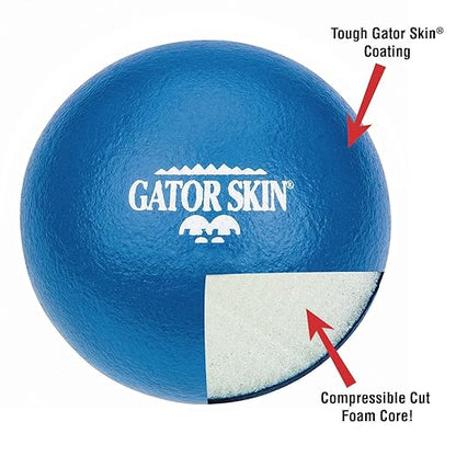 S&S Worldwide Gator Skin Special-8 Foam Ball. Orange PU Coated Ball with Medium Density Foam Core. Soft No-Sting Ball is Great for GaGa Pits, Dodgeball, Kickball, Volleyball, PE Games and More.