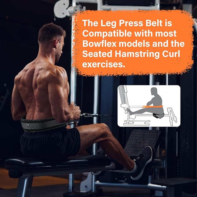 Adjustable Leg Press Rowing Belt Strap Compatible with most Bowflex Gyms Gym Accessories, Leg Press Attachment Also Fit for Ultimate 2 Blaze Elite Sport, Blaze, Sport Gym