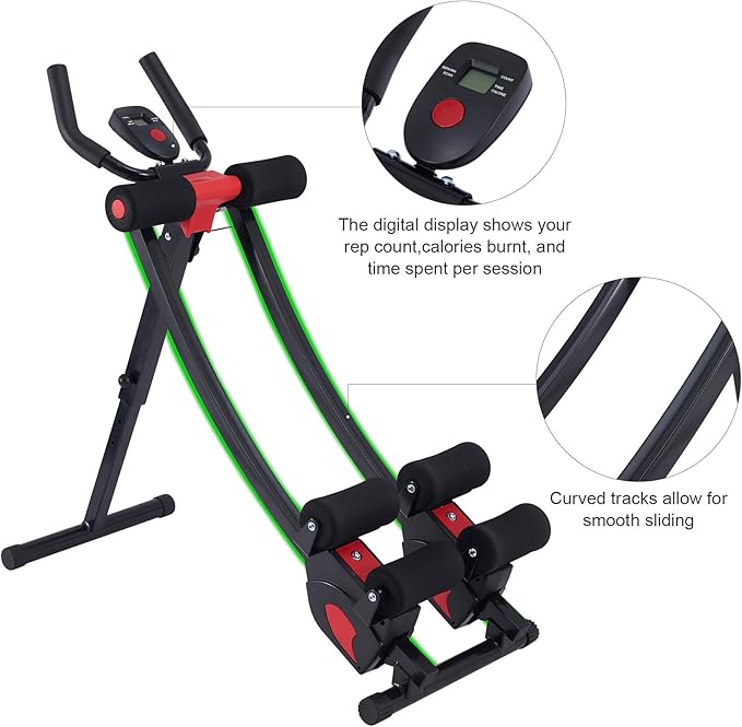 ZELUS Ab Machine for Home Gym 4 Intensities