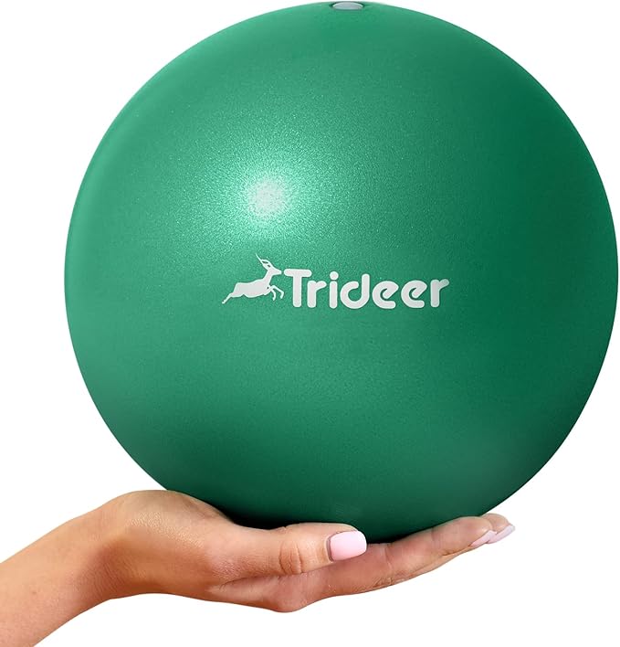 Trideer Exercise Balls Physical Therapy, 9 Inch Pilates Ball Between Knees for Physical Therapy, Mini Exercise Ball - Yoga Ball, Small Workout Balls for Core Strength and Back Support