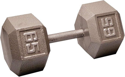 Body-Solid Rubber Coated Hexagon Dumbbells