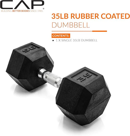 CAP Barbell Coated Hex Dumbbell Weight