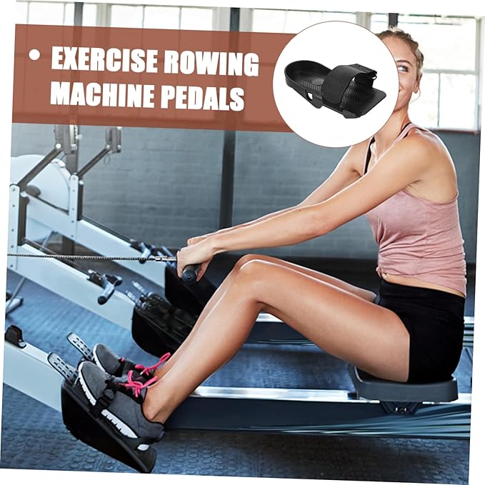 1 Pair Rowing Machine Foot Pedals Rowing Machine