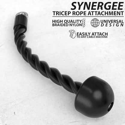 Synergee Tricep Rope Universal Cable Machine Attachment. Available