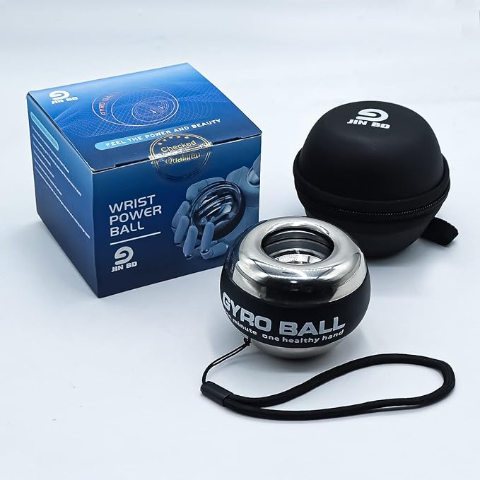 Wrist Trainer Ball Auto-Start Wrist Strengthener Gyroscopic Forearm Exerciser Gyro Ball for Strengthen Arms, Fingers, Wrist Bones and Muscles