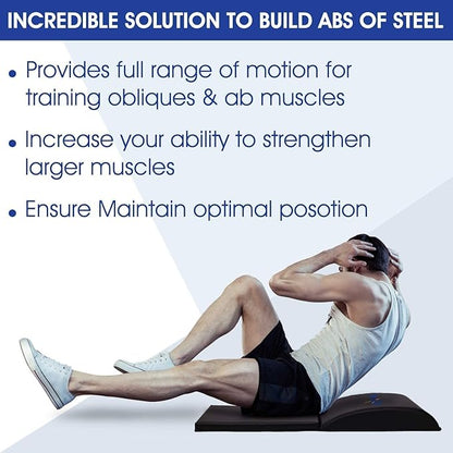 Yes4All Ab Mat Tailbone & No Tailbone, Foldable Abdominal Exercise Sit Up Support Pad for Core Training and Lower Back