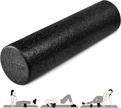 Yes4All High-Density Foam Roller for Back Pain Relief, Yoga, Exercise, Physical Therapy, Muscle Recovery & Deep Tissue Massage - 12, 18, 24, 36 inch