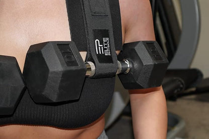 Elite Physiques Hip Thrust Belt Easy to Use with Dumbbells, Kettlebells, or Plates, Slip-Resistant Padding that Protects Your Hips for the Gym, Home Workouts, or On the Go